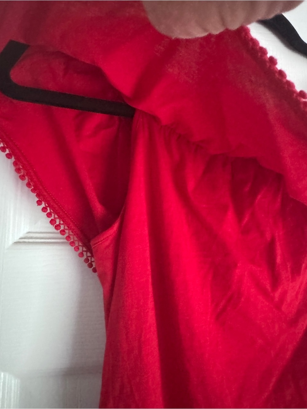 Ralph Lauren On/Off-Shoulder Ruffle Peasant Blouse Cottagecore - Picture 8 of 10